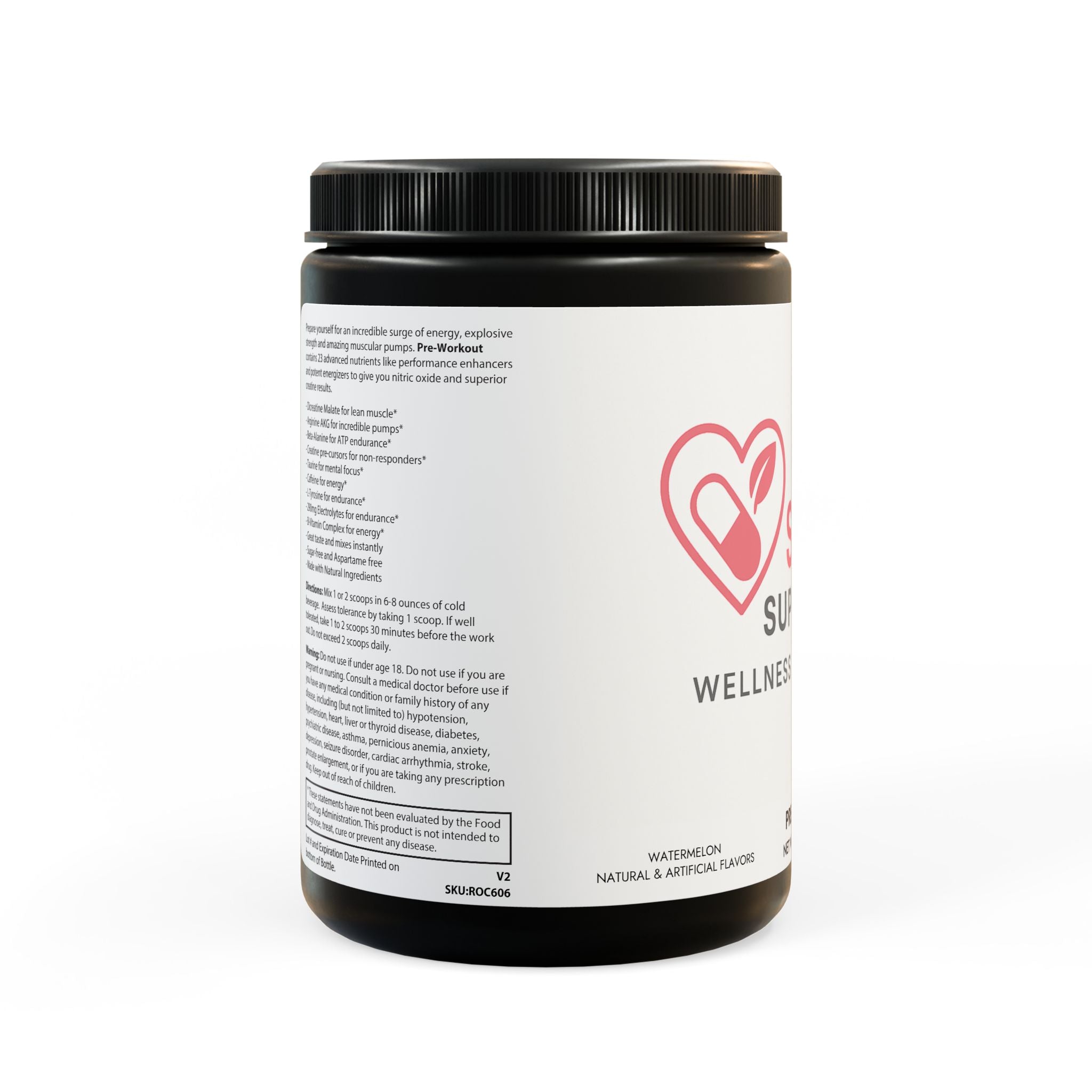 Pre-Workout Supplement, Watermelon (300g, 10.58oz)