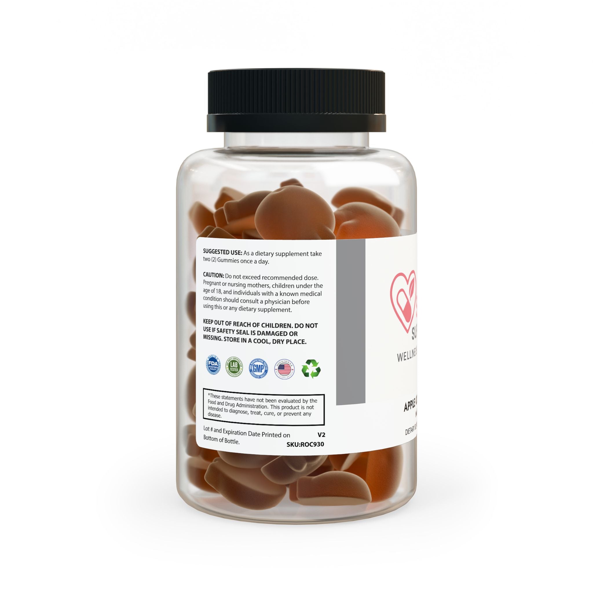 Apple Cider Vinegar Gummies (60 Gummies)