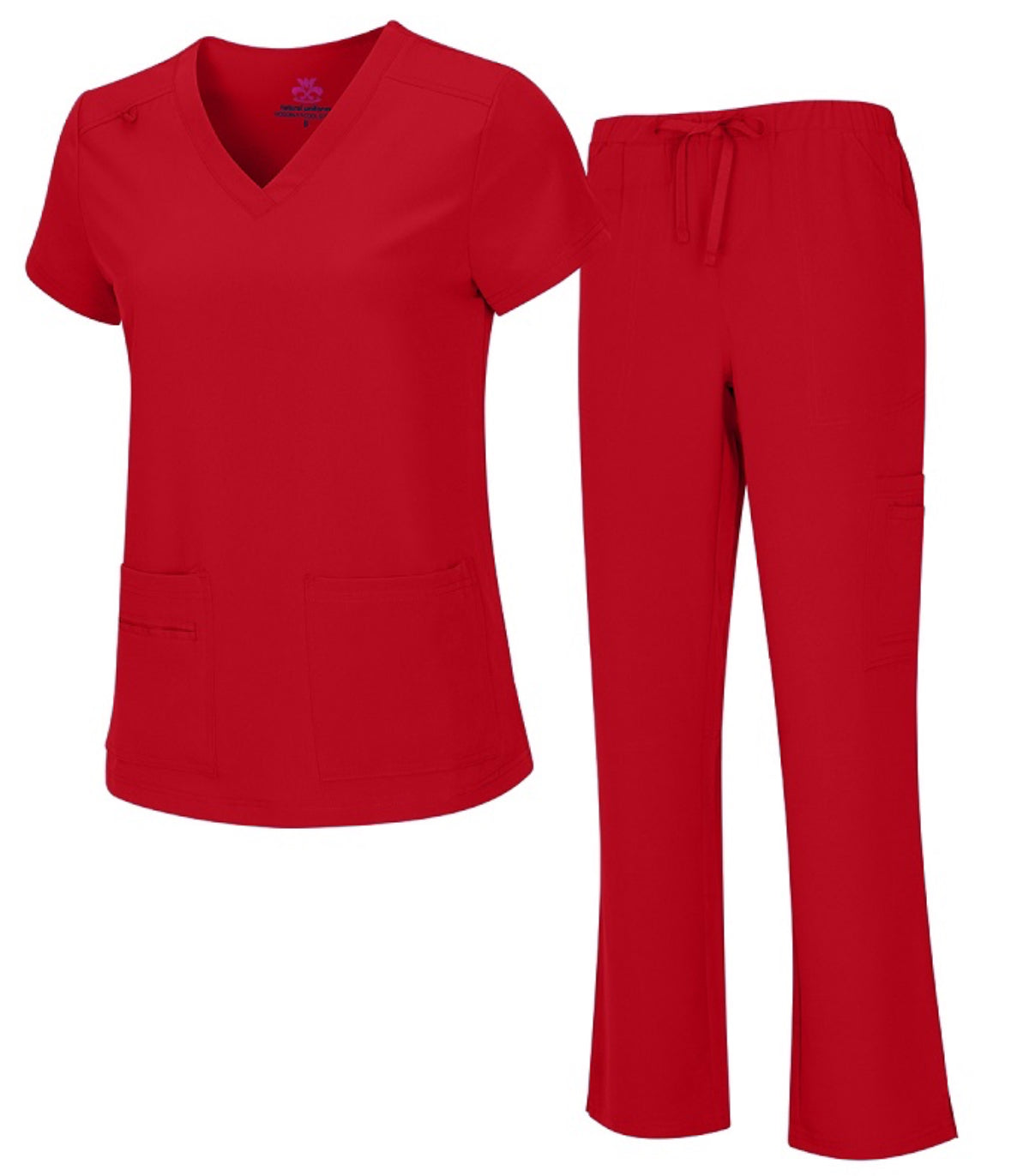 MONARCH SCRUB SET RED