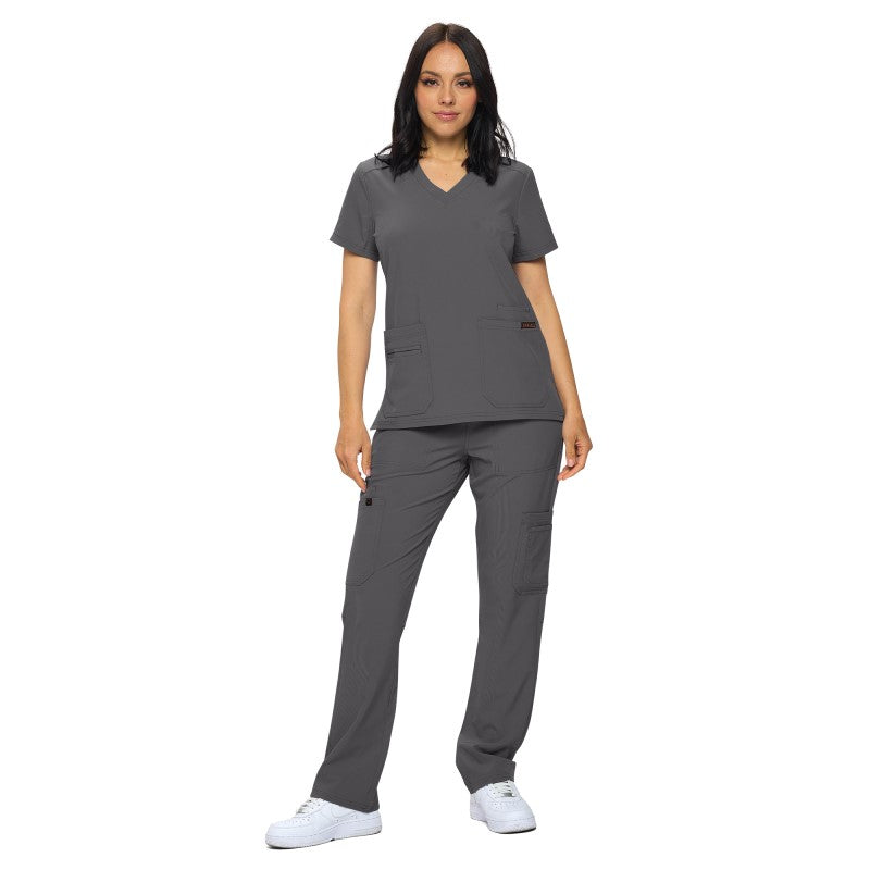MONARCH PATCH SCRUB SET CHARCOAL